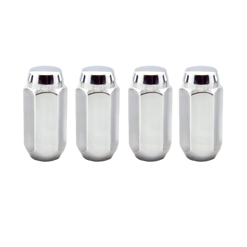 McGard Hex Lug Nut (Cone Seat) M14X1.5 / 22mm Hex / 1.945in. Length (4-Pack) - Chrome