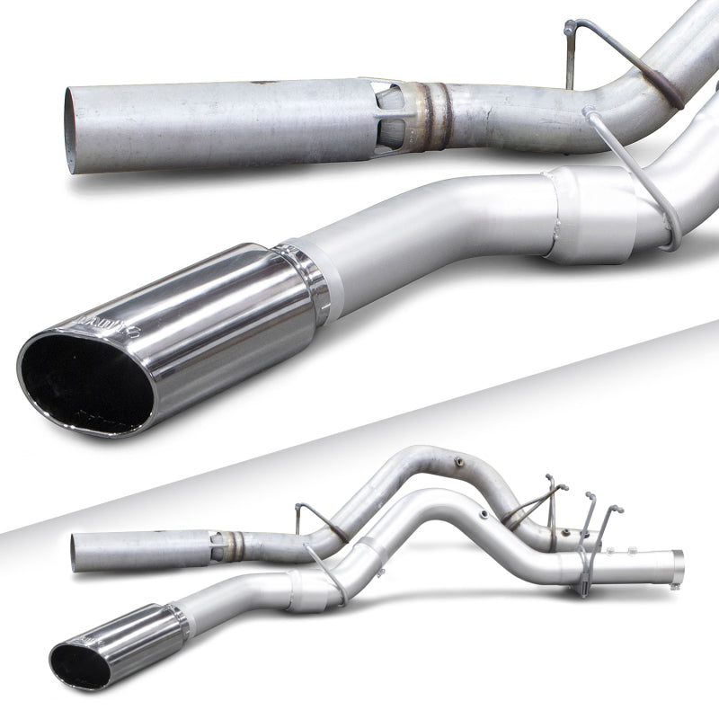 Banks Power 17+ GM Duramax L5P 2500/3500 Monster Exhaust System - SS Single Exhaust w/ Chrome Tip