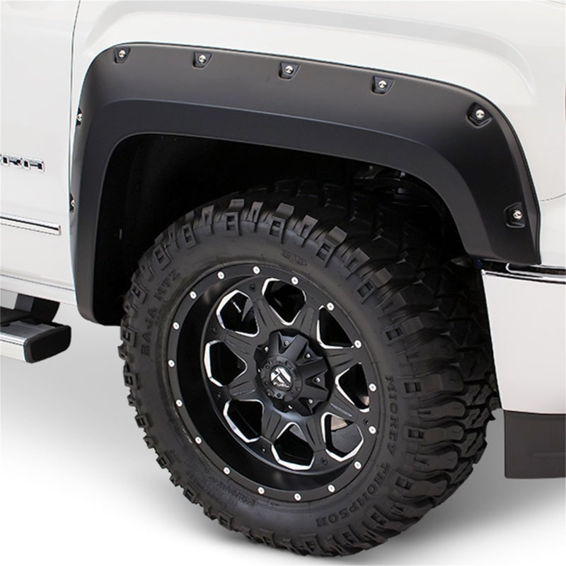 Bushwacker 17-18 Ford F-250 Super Duty Pocket Style Flares 2pc - Black