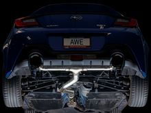 Load image into Gallery viewer, AWE Subaru BRZ / Toyota GR86 / Toyota 86 Track Edition Cat-Back Exhaust- Diamond Black Tips
