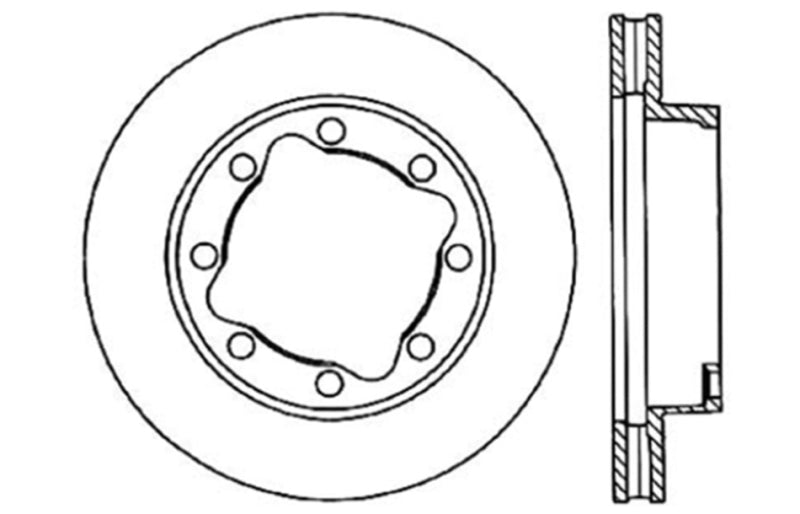 StopTech Slotted & Drilled Sport Brake Rotor