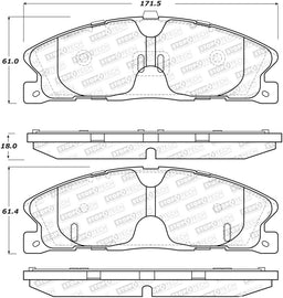 StopTech Street Brake Pads - Rear