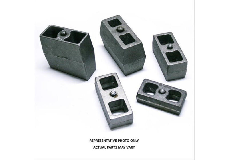 Superlift Universal Application - Rear Lift Block - 4in Lift - w/ Flat - Pair