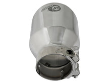 Load image into Gallery viewer, aFe MACH Force-Xp 304 SS Clamp-On Exhaust Tip 2.5in. Inlet / 4in. Outlet / 6in. L - Polished