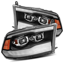 Load image into Gallery viewer, AlphaRex 09-18 Dodge Ram 1500HD LUXX LED Proj Headlights Plnk Style Blk w/Activ Light/Seq Signal/DRL