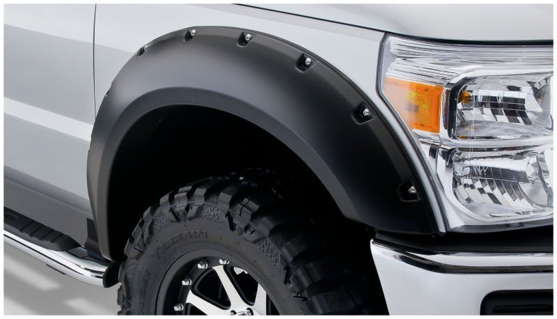 Bushwacker 08-10 Ford F-250 Super Duty Styleside Pocket Style Flares 4pc 81.0/96.0in Bed - Black