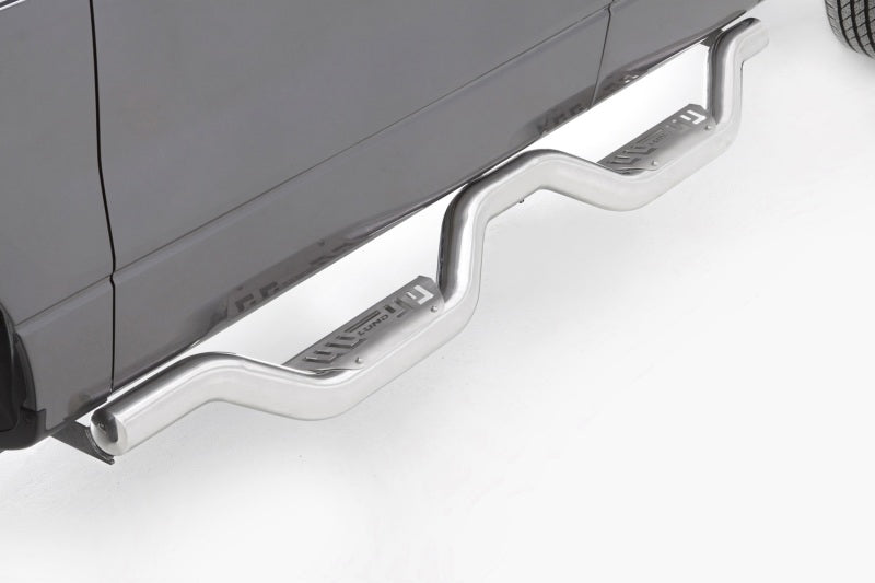 Lund 2019 Chevy Silverado 1500 Crew Cab Latitude Stainless Steel Nerf Bars - Polished Stainless