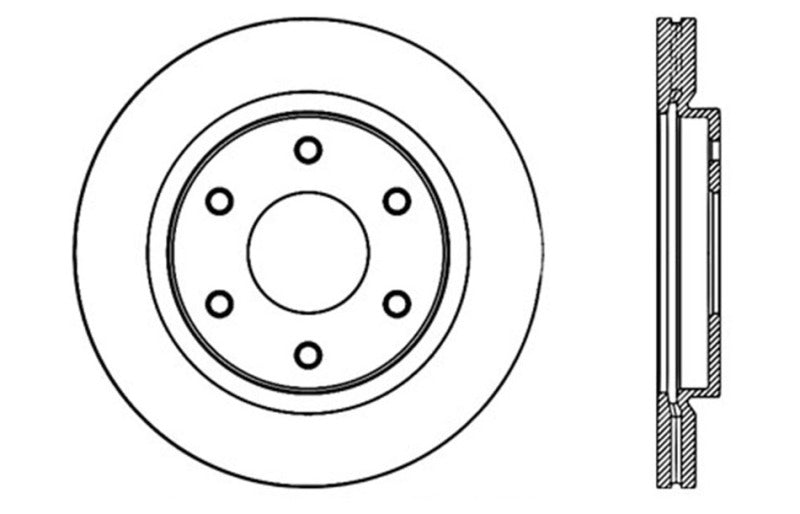 StopTech Slotted & Drilled Sport Brake Rotor