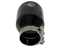 Load image into Gallery viewer, aFe MACH Force-Xp 409 SS Clamp-On Exhaust Tip 2.5in. Inlet / 4in. Outlet / 6in. L - Black