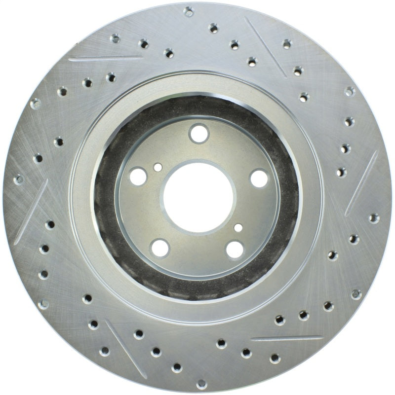 StopTech Select Sport 08-19 Toyota Highlander Sport Drilled / Slotted Front Right Brake Rotor