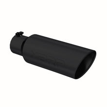 Load image into Gallery viewer, MBRP Universal Tip 6in OD Rolled End 4in Inlet 18in L Black Coated Exhaust Tip