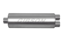 Load image into Gallery viewer, Gibson SFT Superflow Center/Dual Round Muffler - 7x19in/3in Inlet/2.5in Outlet - Stainless