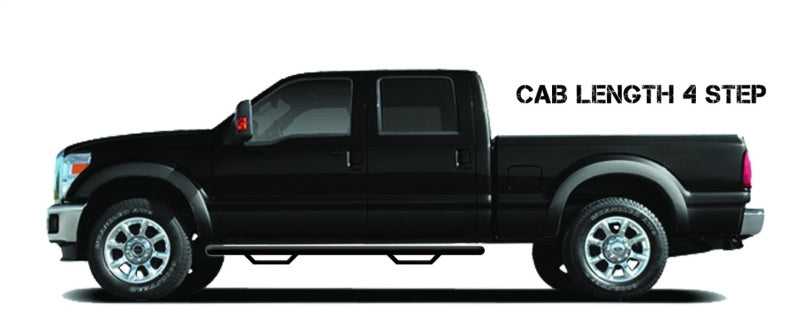 N-Fab Nerf Step 99-16 Ford F-250/350 Super Duty Crew Cab - Tex. Black - Cab Length - 3in