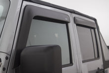 Load image into Gallery viewer, AVS 07-18 Jeep Wrangler Unlimited Ventvisor &amp; Aeroskin Deflector Combo Kit - Matte Black