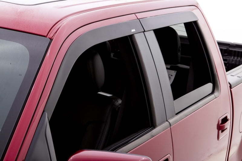 AVS 05-15 Toyota Tacoma Double Cab Ventvisor Low Profile Window Deflectors 4pc - Matte Black