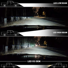Load image into Gallery viewer, ANZO 18-19 Ford F-150 LED Projector Headlights w/ Plank Style Switchback Black w/ Amber