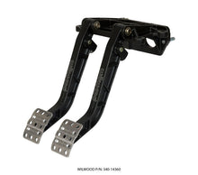 Load image into Gallery viewer, Wilwood Adjustable-Tandem Dual Pedal - Brake / Clutch - Fwd. Swing Mount - 6.25:1 - Black E-Coat