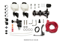 Load image into Gallery viewer, Wilwood Tandem Remote M/C Kit w L/H Brkt &amp; Prop Valve - 1 1/8in Bore Black