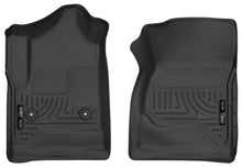 Load image into Gallery viewer, Husky Liners 14-17 Chevrolet Silverado 1500 Standard Cab X-Act Contour Black Front Floor Liners